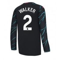 Muški Nogometni Dres Manchester City Kyle Walker #2 Rezervni 2023-24 Dugi Rukav